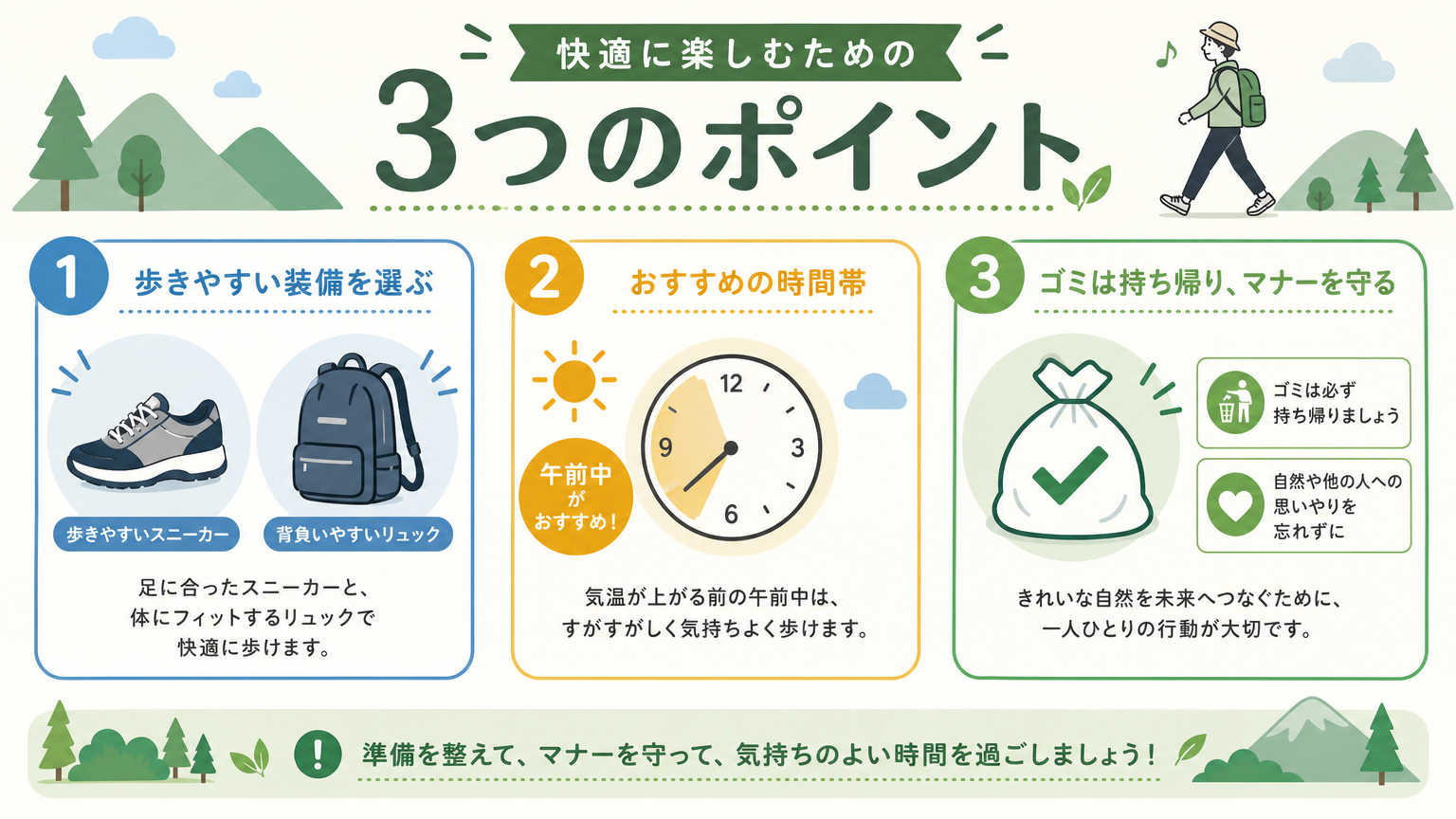 食べ歩きモデルコースを回るときのポイント